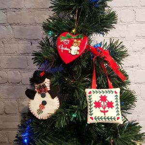 Vintage Christmas Ornament Bundle of 3